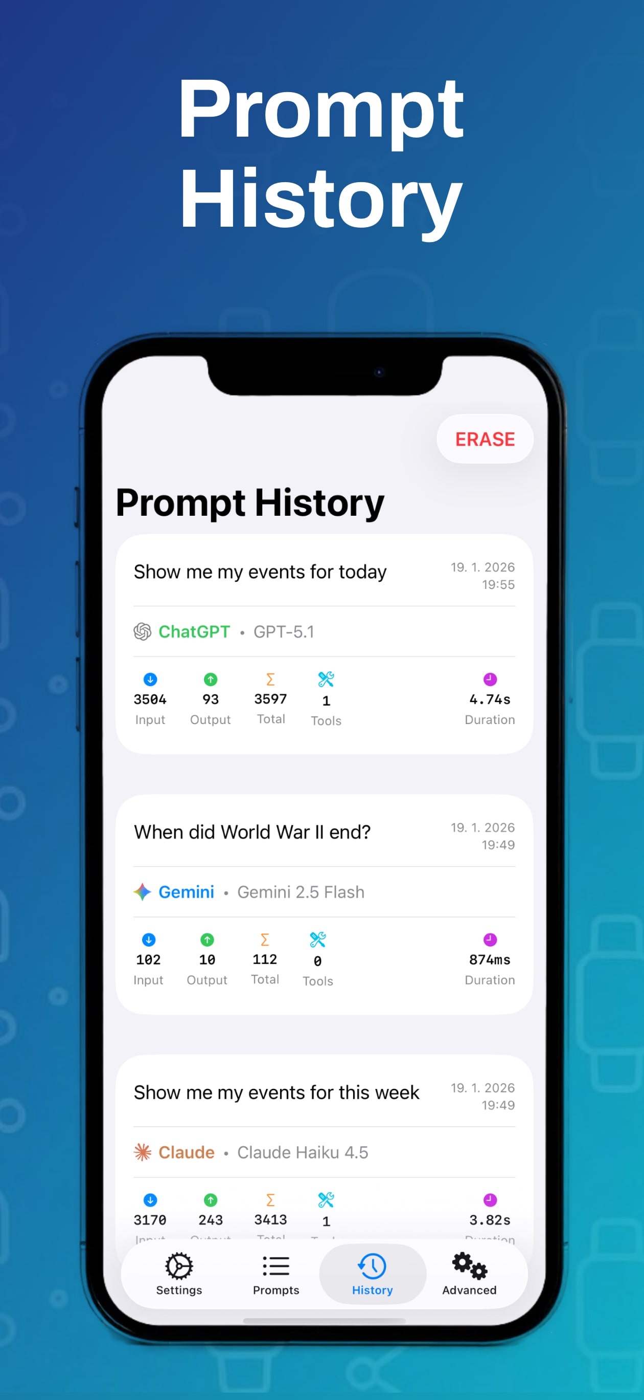 Prompt History - Track your AI interactions